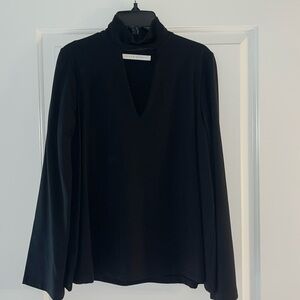 Black long sleeve top